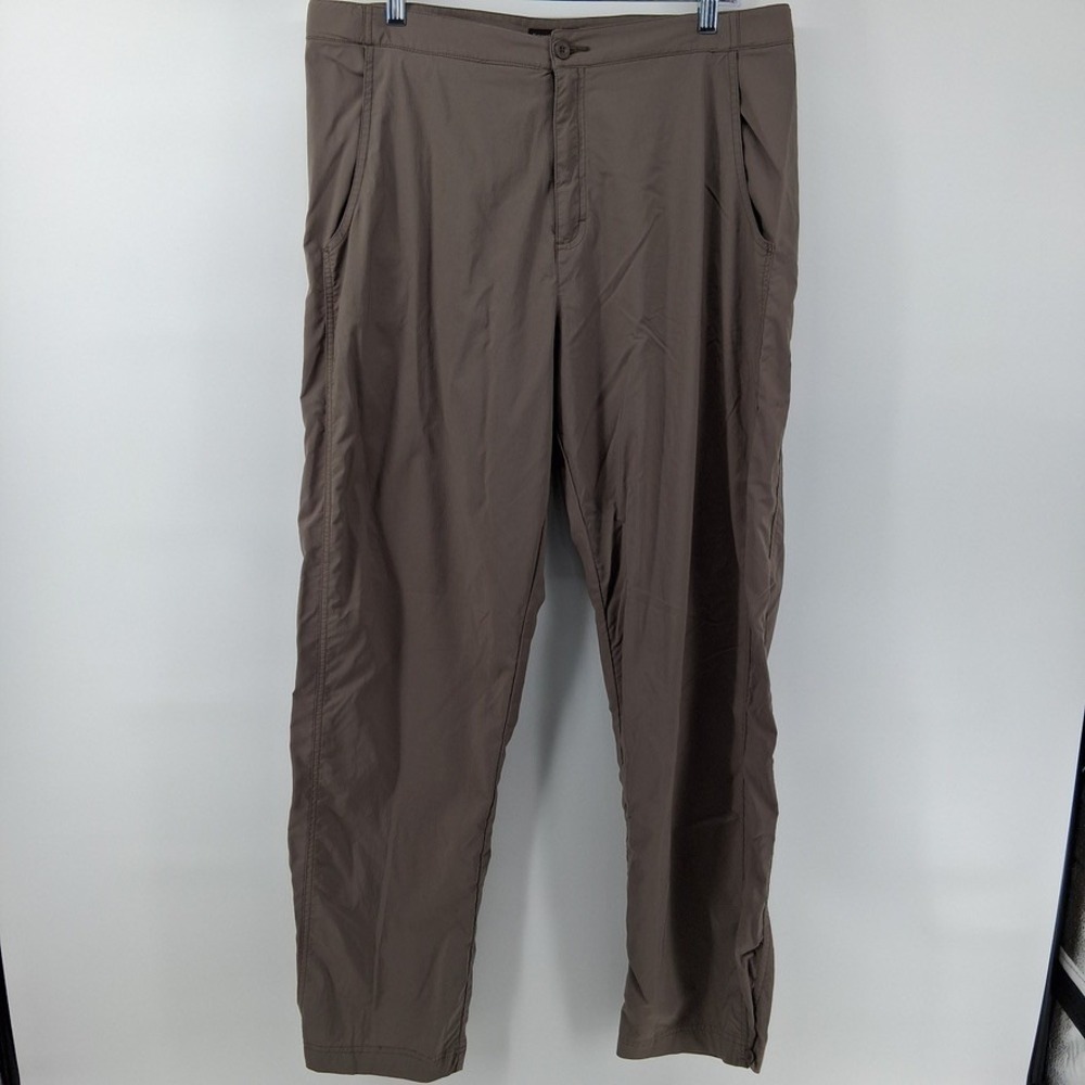 Royal Robbins Pants Womens 16 Taupe Brown Long Length Solid
